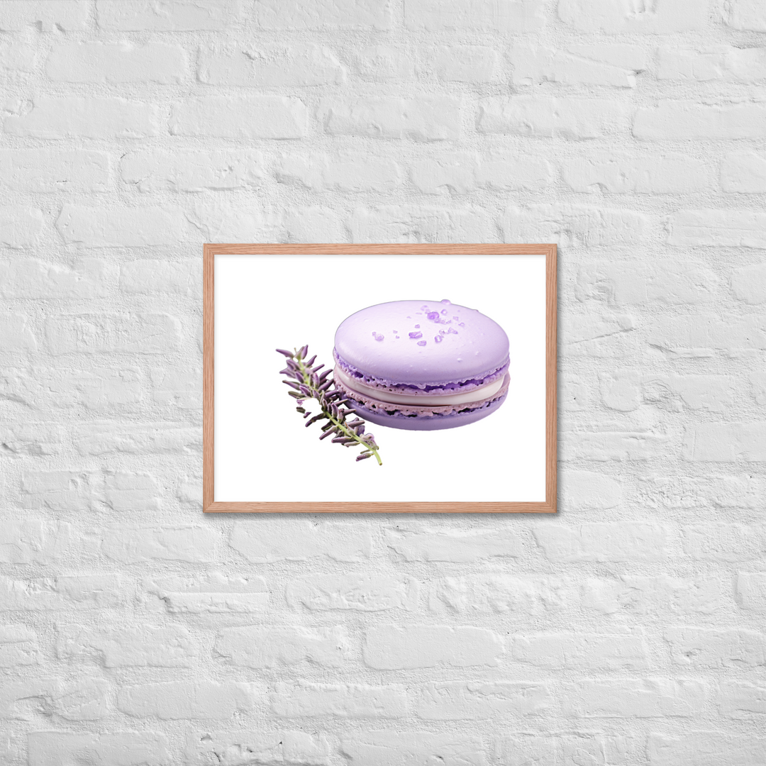 Lavender Macaron Framed poster 🤤 from Yumify.AI