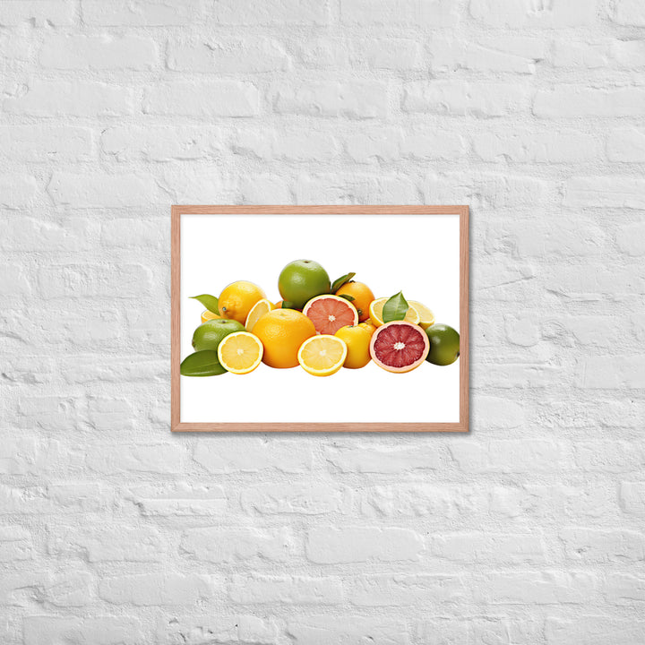 Tangy Citrus Medle Framed poster 🤤 from Yumify.AI