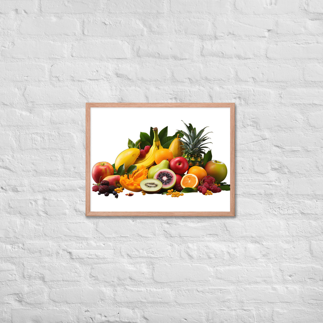 Exotic Tropical Fruits Framed poster 🤤 from Yumify.AI