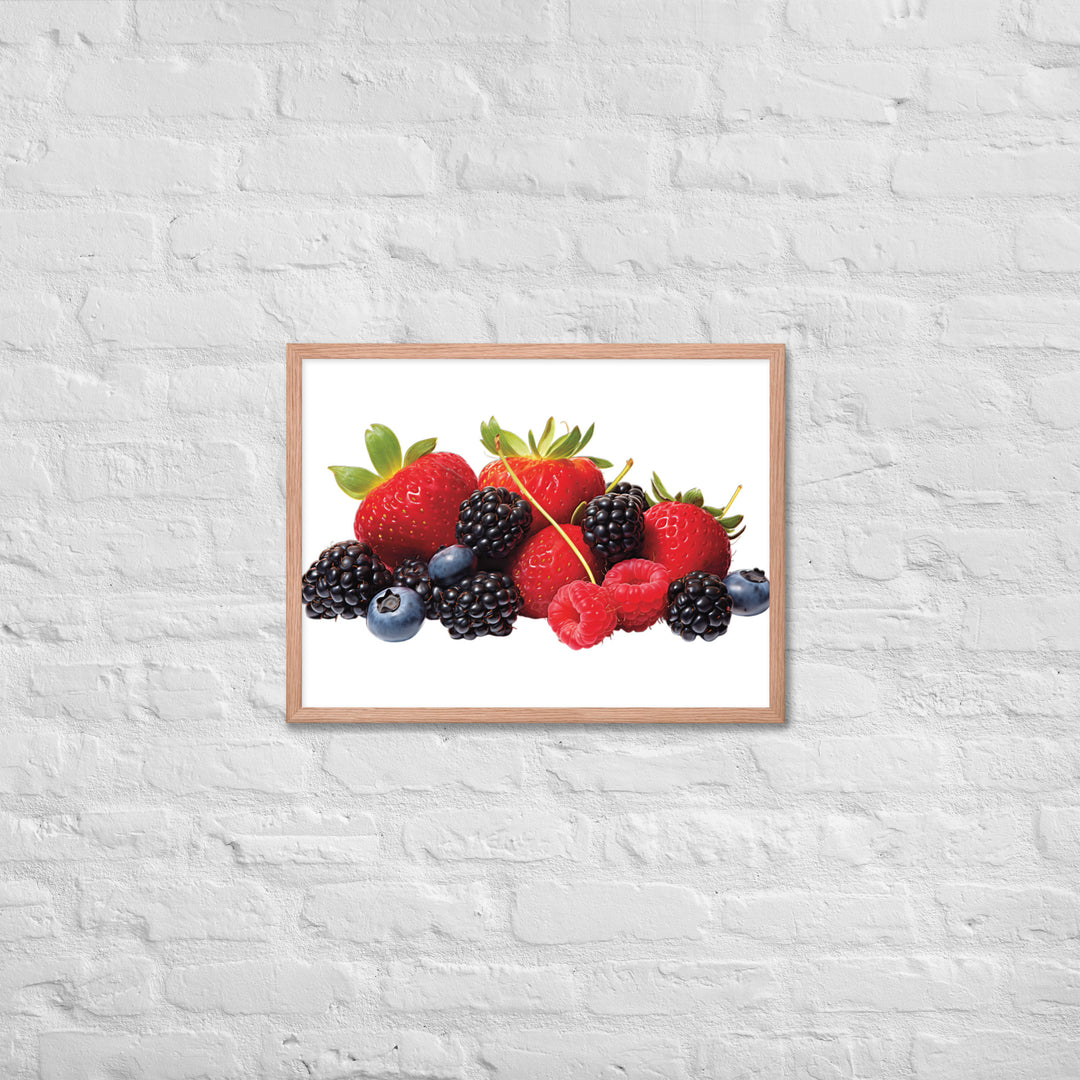 Berry Delight Assortment Framed poster 🤤 from Yumify.AI