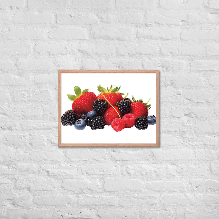 Berry Delight Assortment Framed poster 🤤 from Yumify.AI