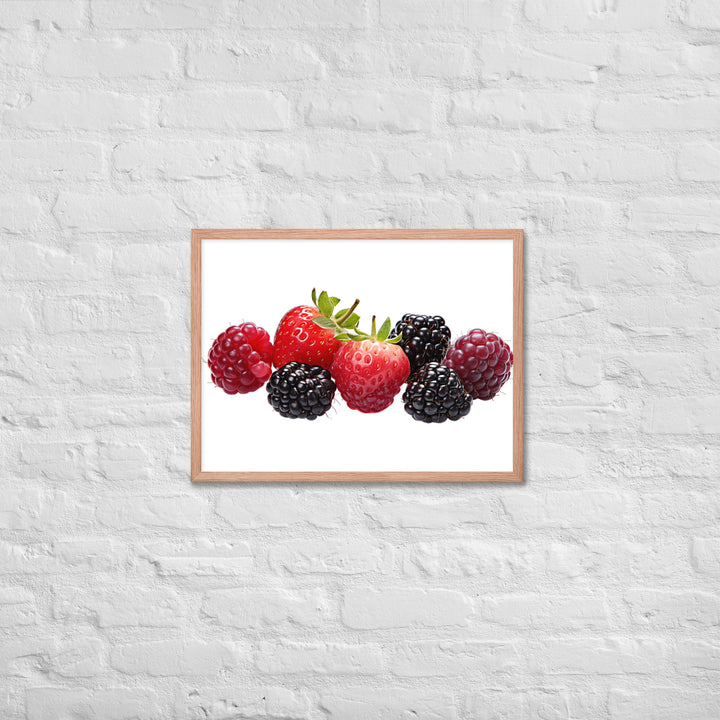 Berry Delight Assortment Framed poster 🤤 from Yumify.AI