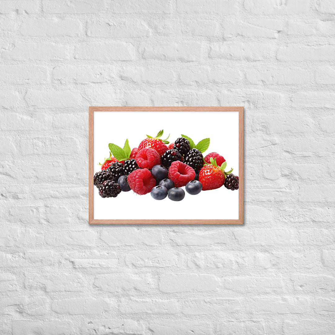 Berry Delight Assortment Framed poster 🤤 from Yumify.AI