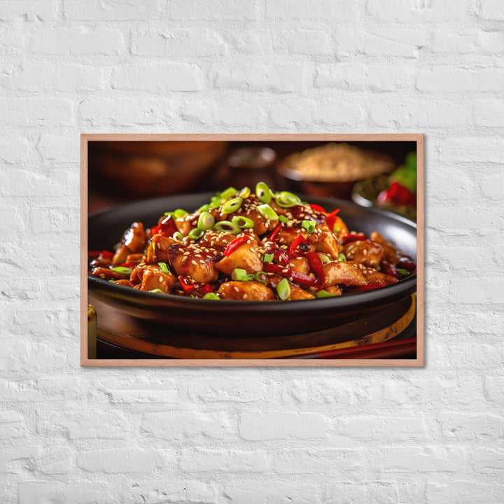 Kung Pao Chicken Framed poster 🤤 from Yumify.AI