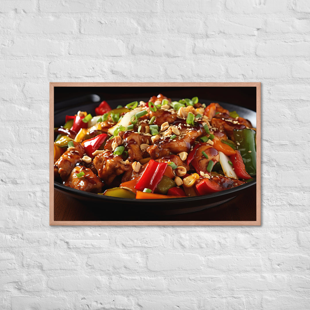 Kung Pao Chicken Framed poster 🤤 from Yumify.AI