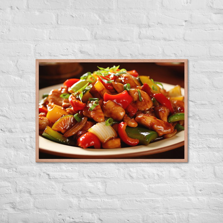 Kung Pao Chicken Framed poster 🤤 from Yumify.AI