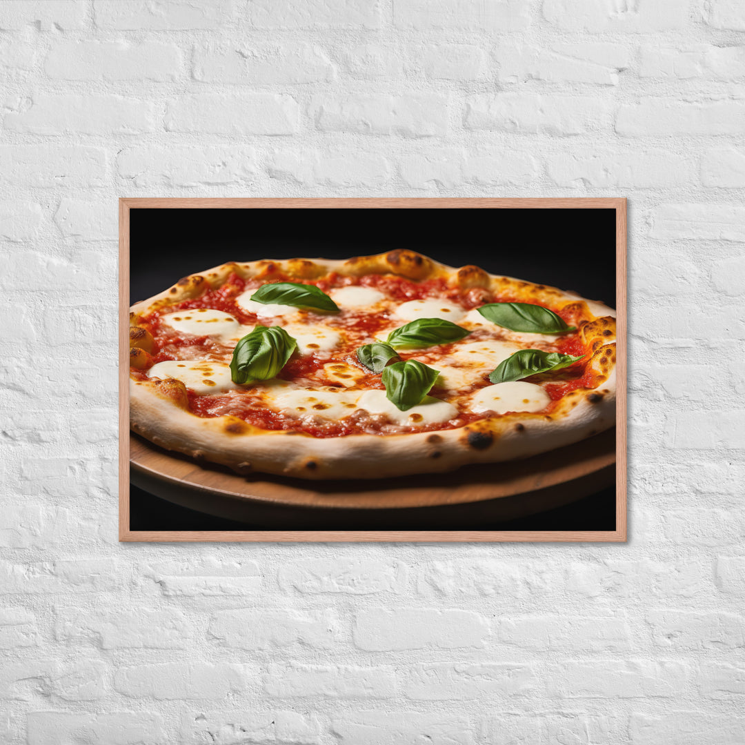 Pizza Margherita Framed poster 🤤 from Yumify.AI