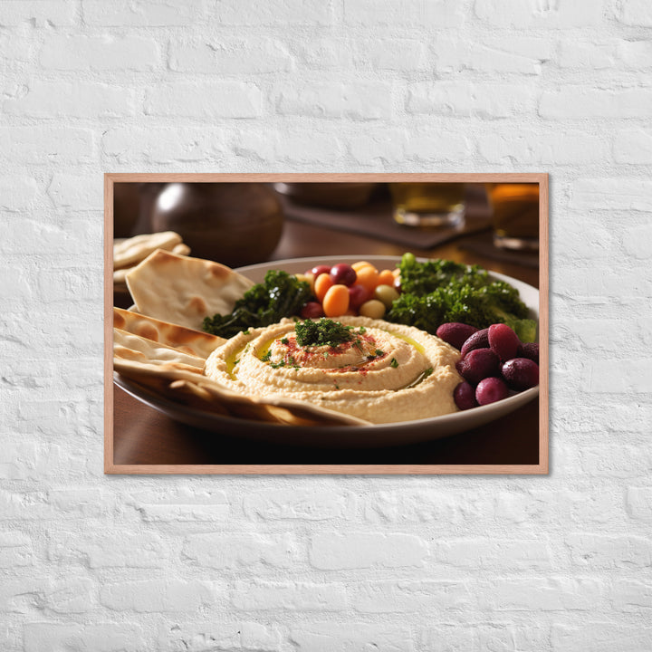 Hummus Framed poster 🤤 from Yumify.AI