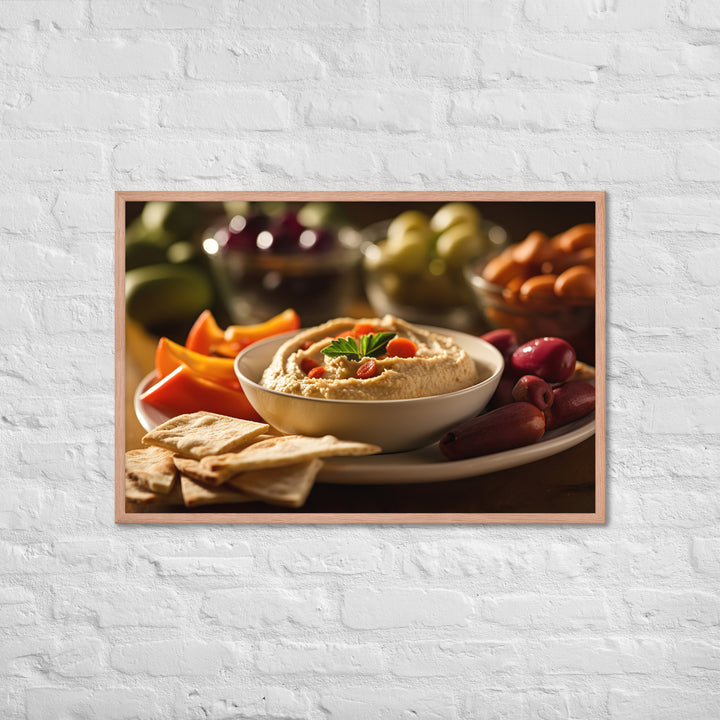 Hummus Framed poster 🤤 from Yumify.AI