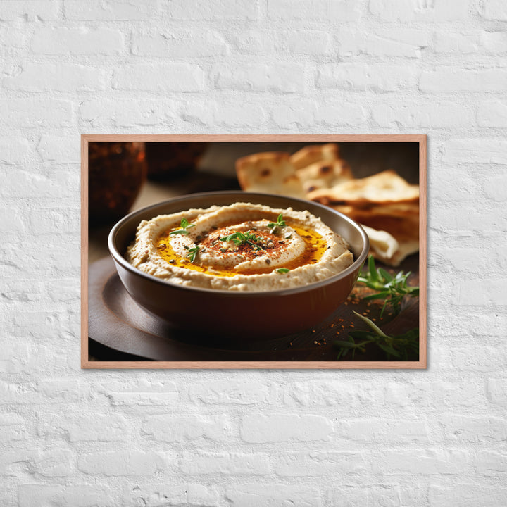 Hummus Framed poster 🤤 from Yumify.AI