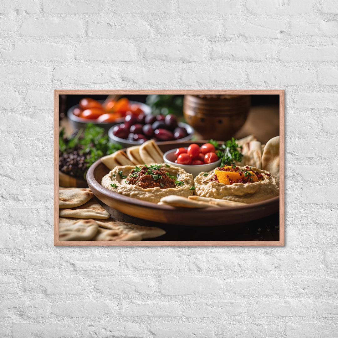 Hummus Framed poster 🤤 from Yumify.AI