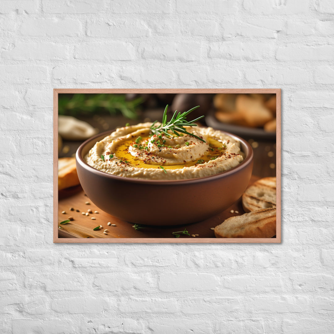 Hummus Framed poster 🤤 from Yumify.AI