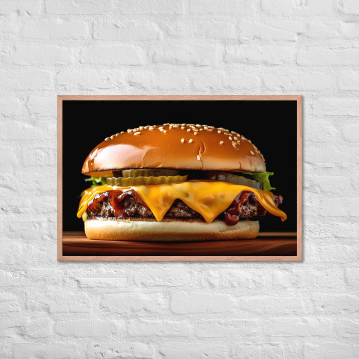 Hamburger Framed poster 🤤 from Yumify.AI