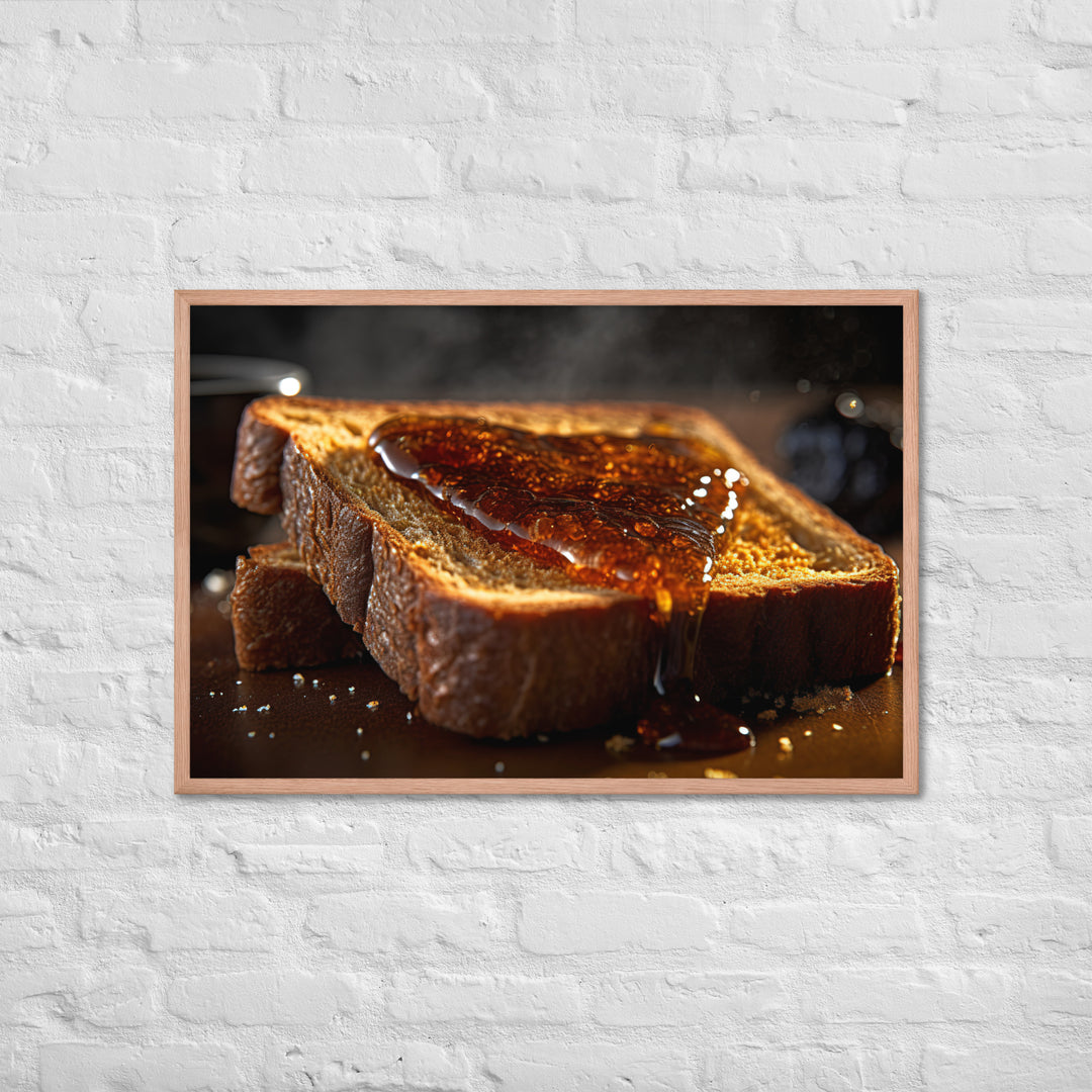 Vegemite on Toast Framed poster 🤤 from Yumify.AI