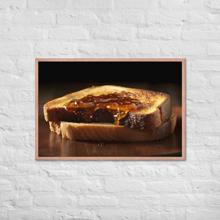 Vegemite on Toast Framed poster 🤤 from Yumify.AI