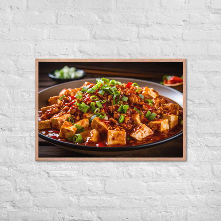 Mapo Tofu Framed poster 🤤 from Yumify.AI