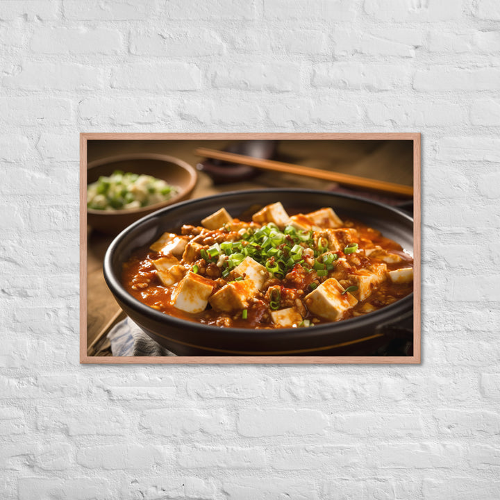 Mapo Tofu Framed poster 🤤 from Yumify.AI