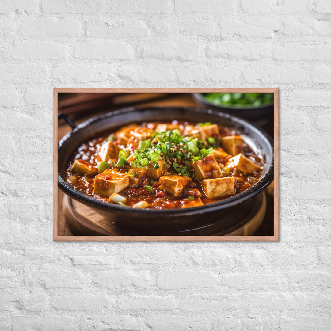 Mapo Tofu Framed poster 🤤 from Yumify.AI