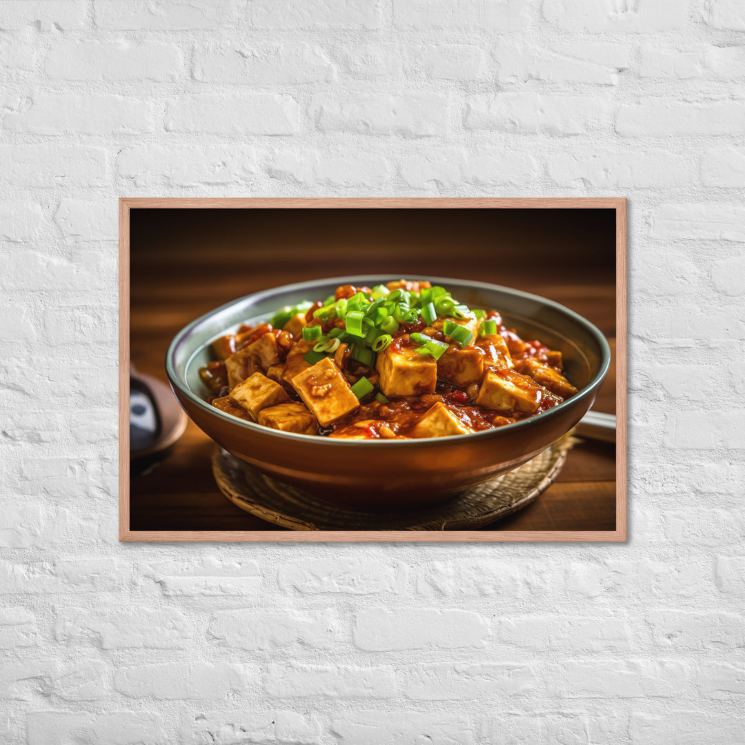 Mapo Tofu Framed poster 🤤 from Yumify.AI