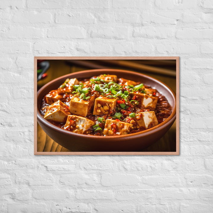 Mapo Tofu Framed poster 🤤 from Yumify.AI