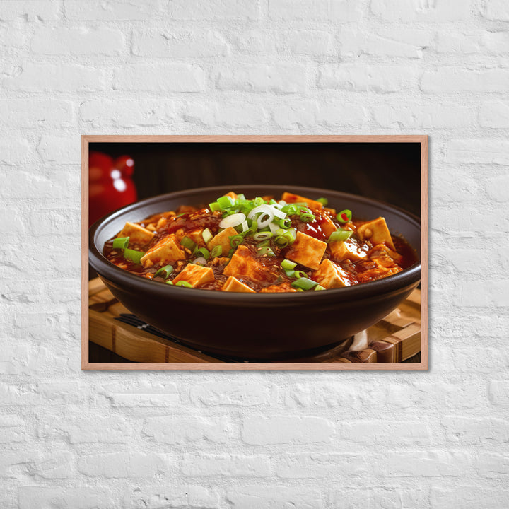 Mapo Tofu Framed poster 🤤 from Yumify.AI