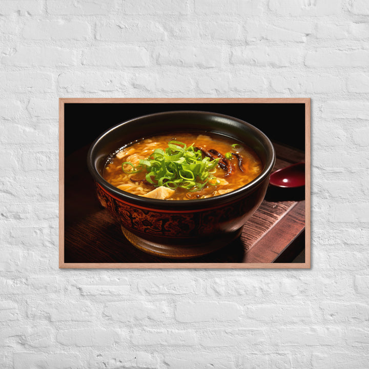 Hot and Sour Soup Framed poster 🤤 from Yumify.AI