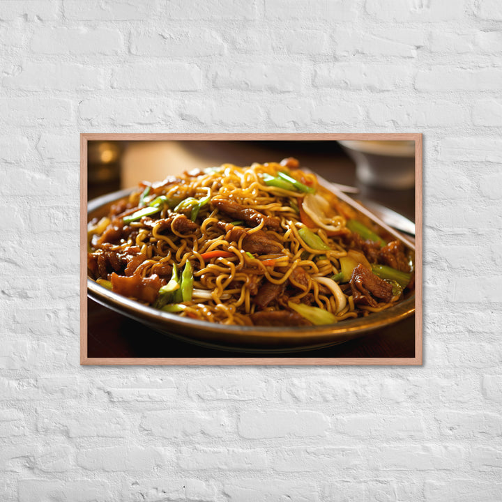 Chow Mein Framed poster 🤤 from Yumify.AI