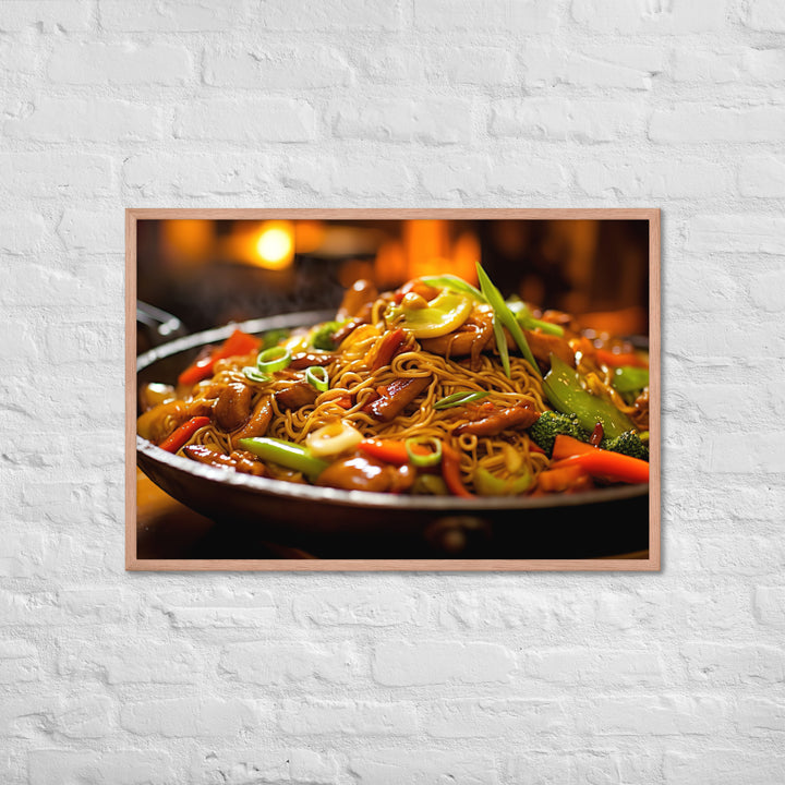 Chow Mein Framed poster 🤤 from Yumify.AI