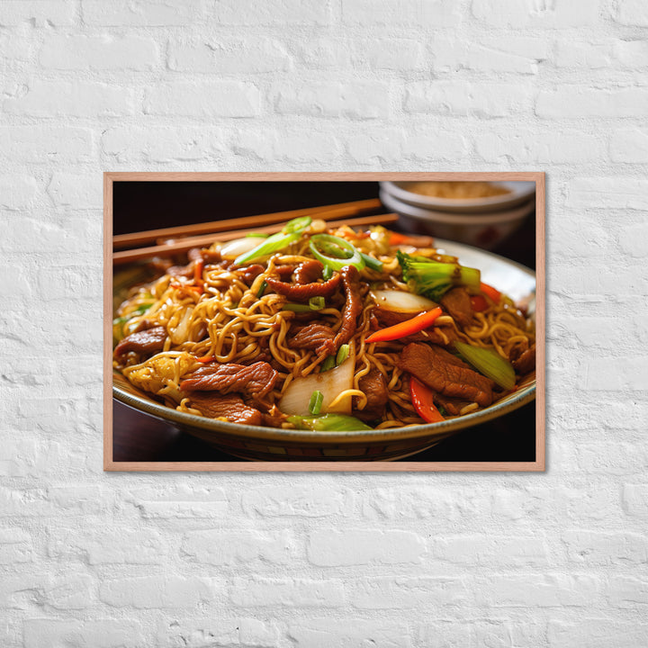 Chow Mein Framed poster 🤤 from Yumify.AI