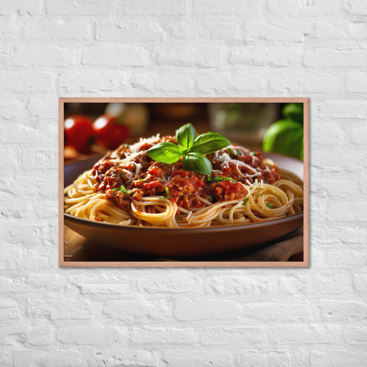 Spaghetti Bolognese Framed poster 🤤 from Yumify.AI