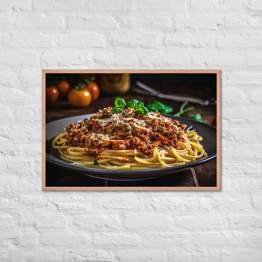 Spaghetti Bolognese Framed poster 🤤 from Yumify.AI