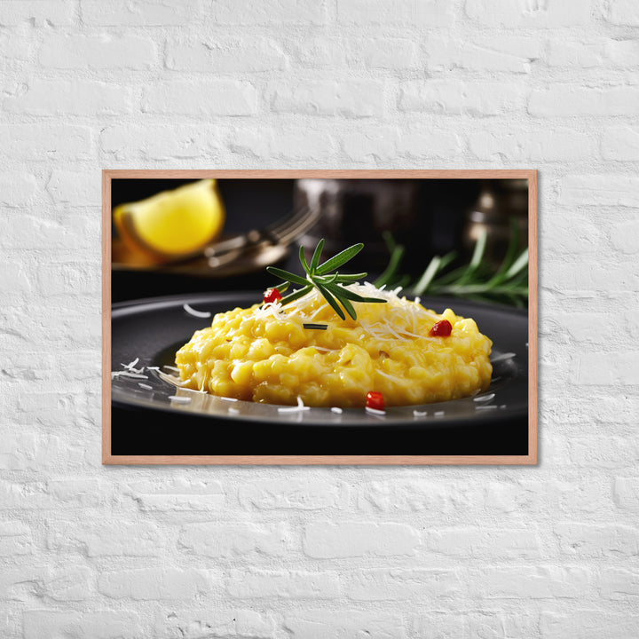 Risotto alla Milanese Framed poster 🤤 from Yumify.AI