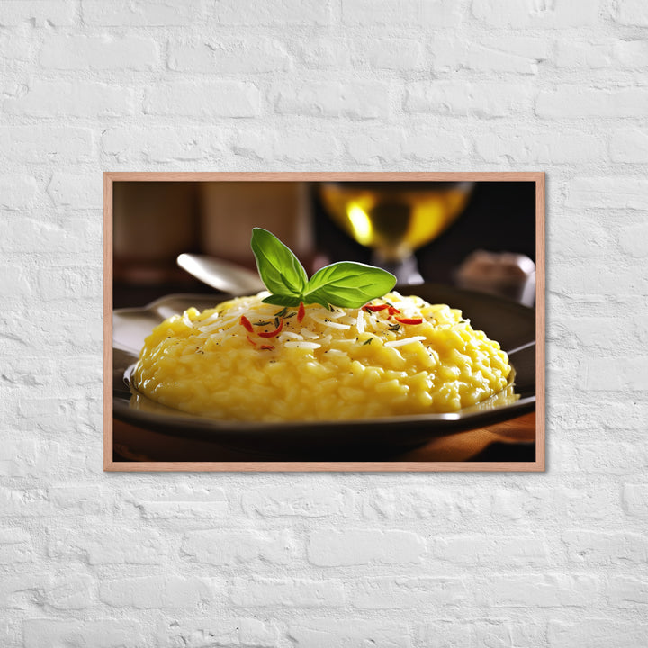 Risotto alla Milanese Framed poster 🤤 from Yumify.AI