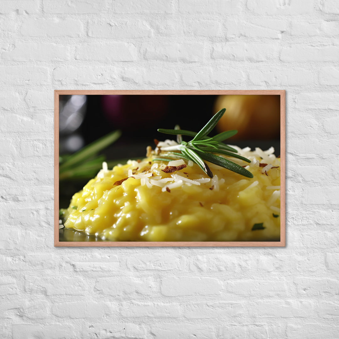 Risotto alla Milanese Framed poster 🤤 from Yumify.AI