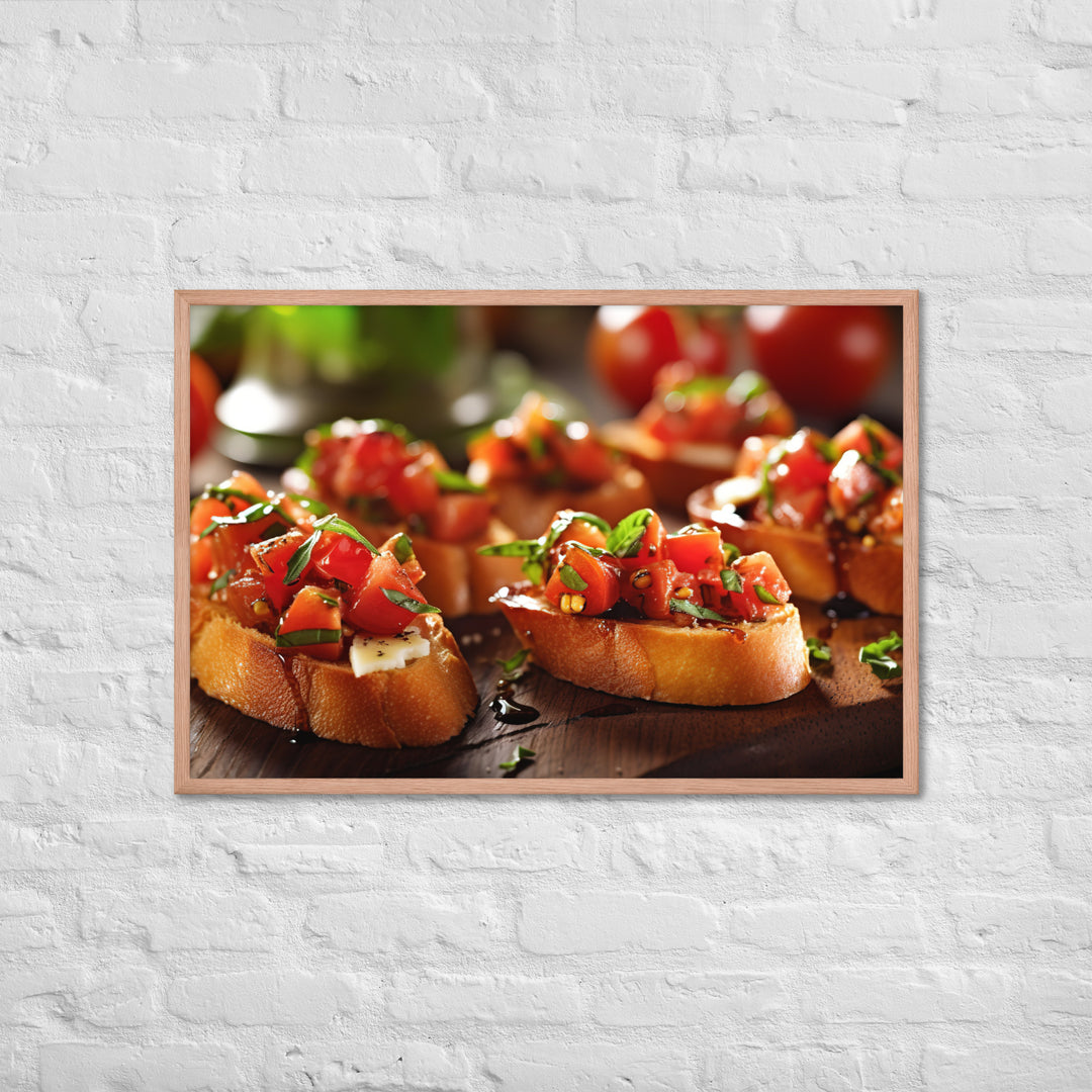 Bruschetta Framed poster 🤤 from Yumify.AI