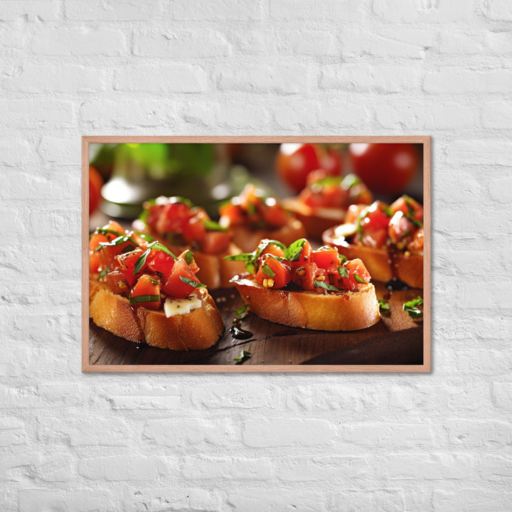 Bruschetta Framed poster 🤤 from Yumify.AI