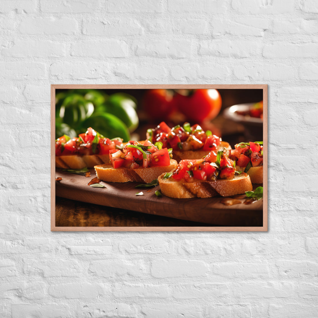 Bruschetta Framed poster 🤤 from Yumify.AI