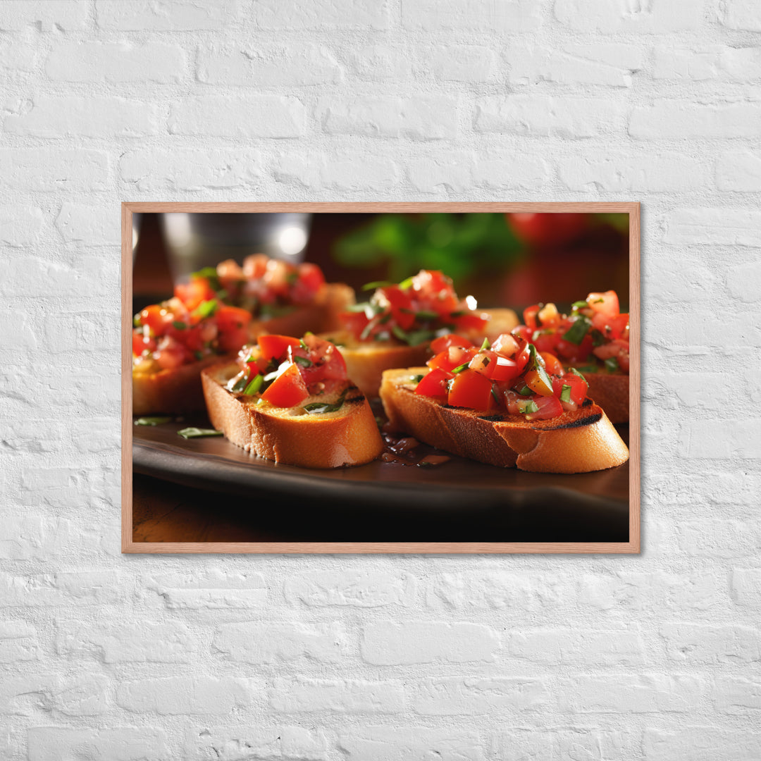 Bruschetta Framed poster 🤤 from Yumify.AI