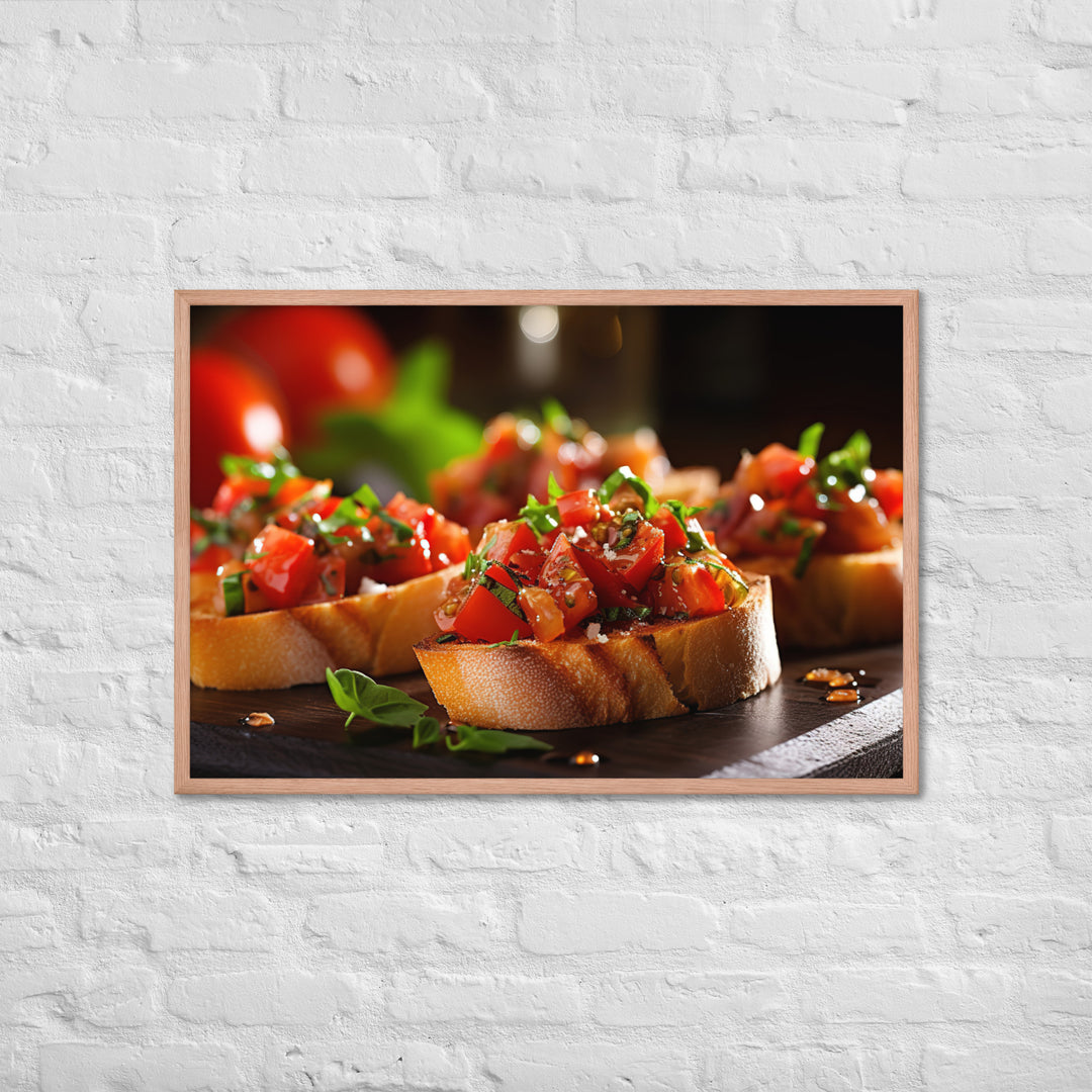 Bruschetta Framed poster 🤤 from Yumify.AI