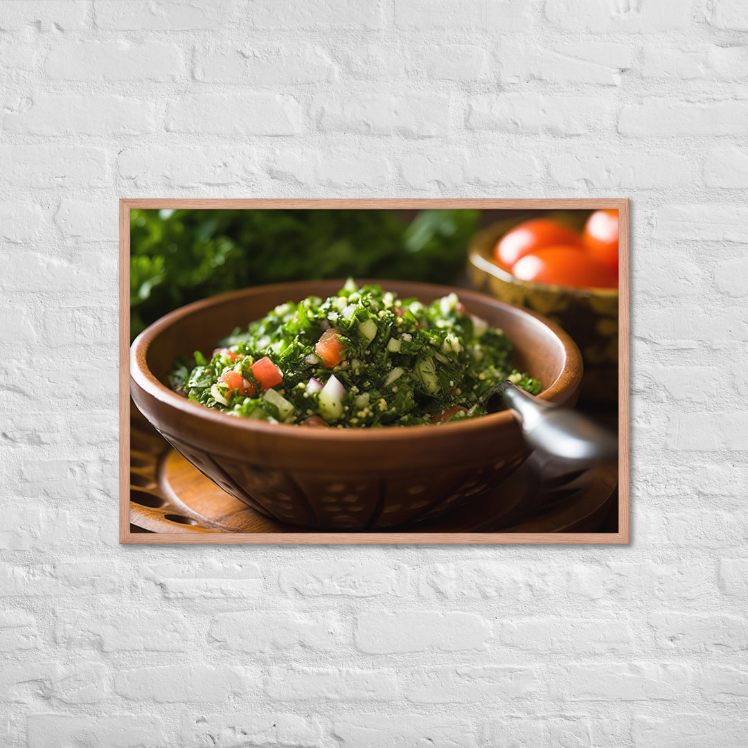 Tabbouleh Framed poster 🤤 from Yumify.AI