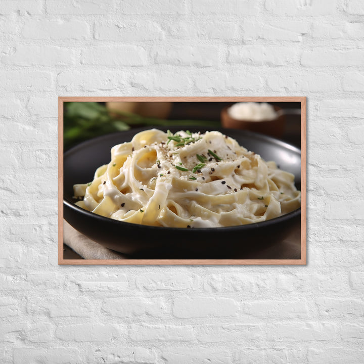 Fettuccine Alfredo Framed poster 🤤 from Yumify.AI