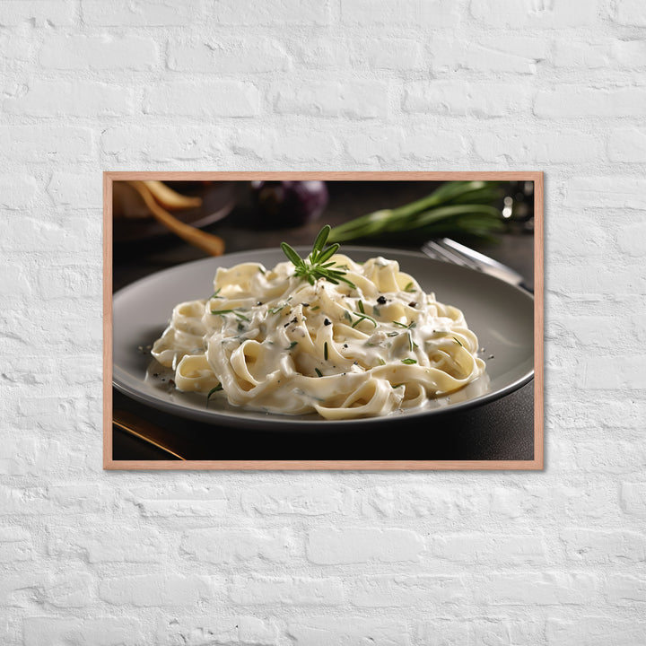 Fettuccine Alfredo Framed poster 🤤 from Yumify.AI