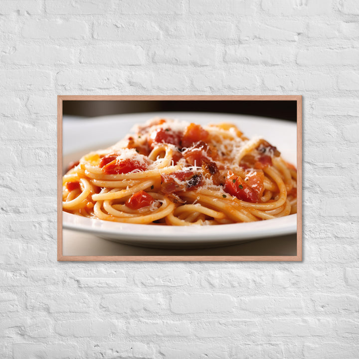 Amatriciana Framed poster 🤤 from Yumify.AI