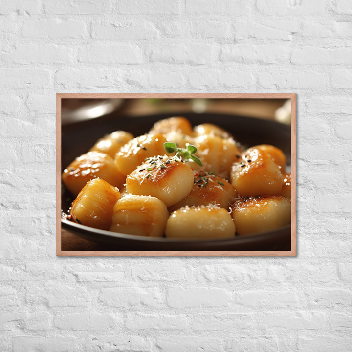 Gnocchi Framed poster 🤤 from Yumify.AI