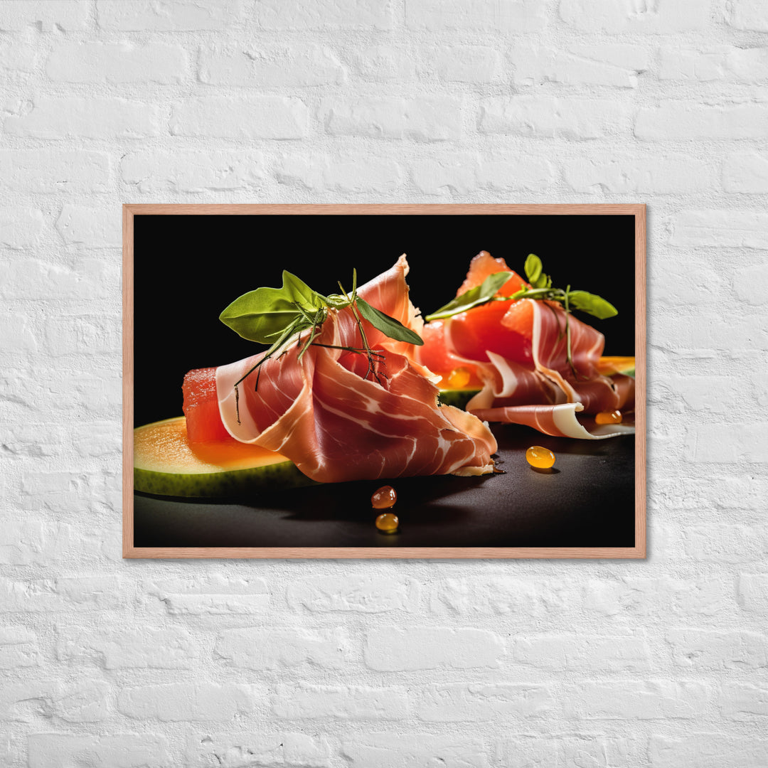 Prosciutto e Melone Framed poster 🤤 from Yumify.AI