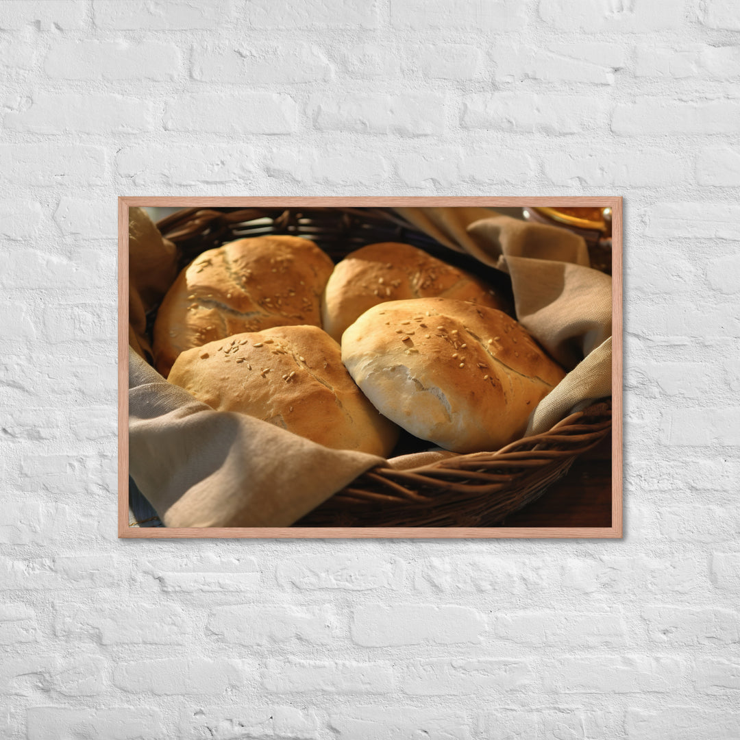 Moroccan Bread Framed poster 🤤 from Yumify.AI