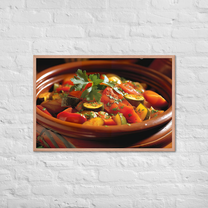 Vegetable Tagine Framed poster 🤤 from Yumify.AI