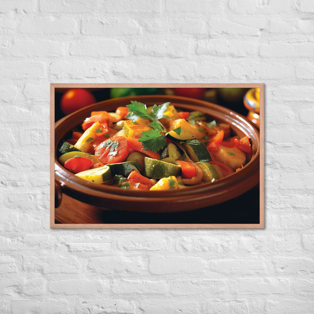 Vegetable Tagine Framed poster 🤤 from Yumify.AI