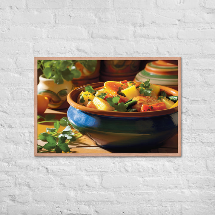 Vegetable Tagine Framed poster 🤤 from Yumify.AI