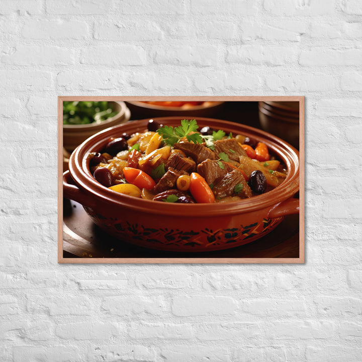 Lamb Tagine Framed poster 🤤 from Yumify.AI